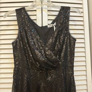 Grace Karin Black Sequin Semi Formal Party Dress